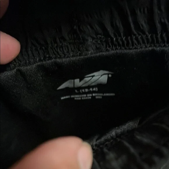 Avia Black Athletic Shorts with White Trim - Picture 4 of 7